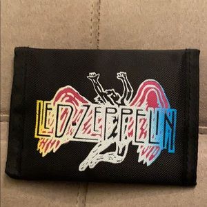 Led Zeppelin Silk screened vintage wallet